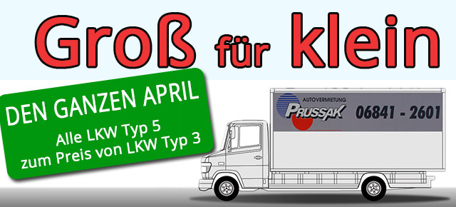 Transporter mieten - Autovermietung Prussak - Homburg/Saar