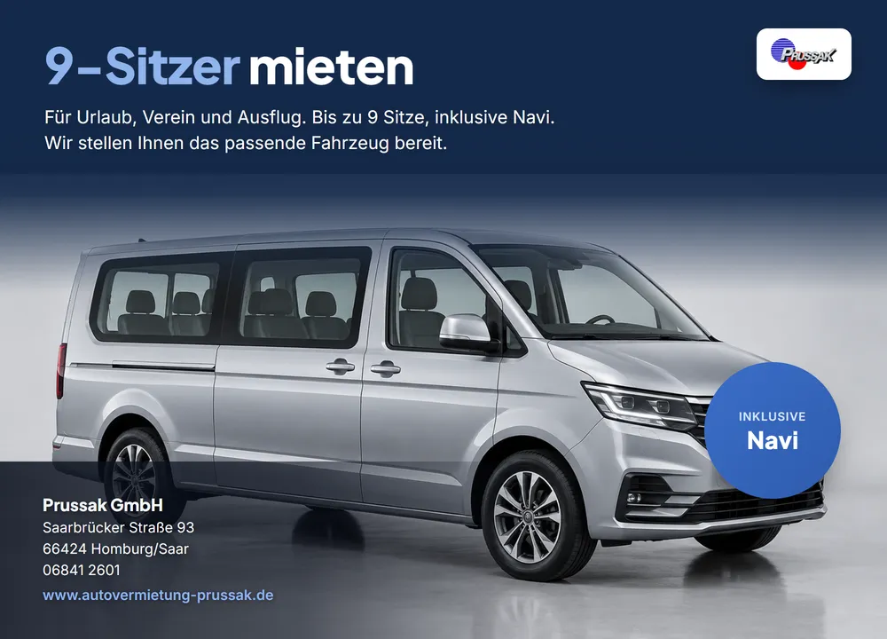9-Sitzer mieten