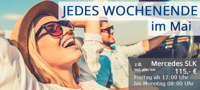 Cabrio z.B. Mercedes SLK mieten - Autovermietung Prussak - Homburg/Saar