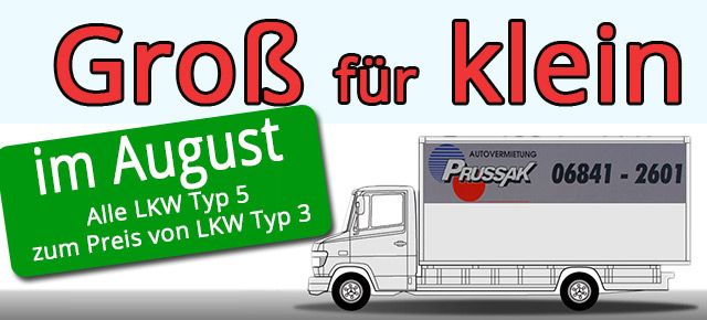 Transporter mieten - Autovermietung Prussak - Homburg/Saar