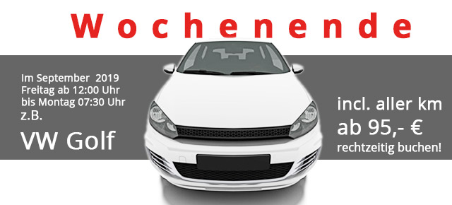 Autovermietung Prussak :: Wochenende September 2019 - Auto - mieten in Homburg/Saar